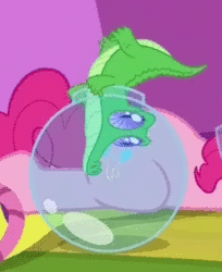 Size: 209x256 | Tagged: adorable distress, animated, cropped, cute, derpibooru import, fishbowl, flailing, gif, gummy, gummybetes, perfect loop, pinkie pie, safe, screencap, solo focus, sparkle's seven, stuck