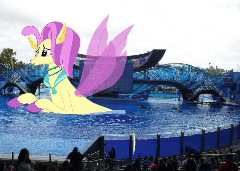 Size: 4002x2853 | Tagged: safe, artist:oceanrailroader, derpibooru import, ocean flow, pony, seapony (g4), giant pony, giant seapony, irl, macro, photo, ponies in real life