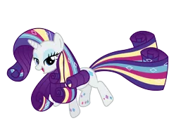 Size: 2600x2000 | Tagged: safe, artist:ashidaru, derpibooru import, rarity, pony, unicorn, twilight's kingdom, female, lidded eyes, looking at you, mare, open mouth, rainbow power, simple background, smiling, solo, transparent background, vector