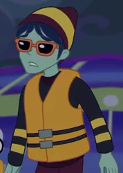 Size: 624x874 | Tagged: safe, derpibooru import, screencap, waldo whereabout, equestria girls, equestria girls series, spring breakdown, spoiler:eqg series (season 2), background human, cropped, glasses, hat, lifejacket, male, solo