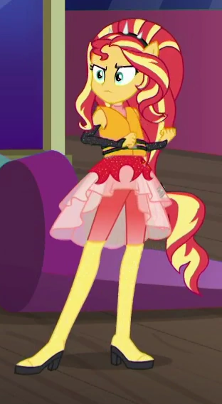 Size: 312x568 | Tagged: safe, derpibooru import, screencap, sunset shimmer, equestria girls, equestria girls series, spring breakdown, spoiler:eqg series (season 2), cropped, ponied up, solo