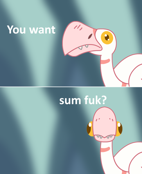 Size: 920x1128 | Tagged: animal, bird, derpibooru import, fuk, goose, lemme smash, meme, safe, sparkle's seven, vulgar, you want sum fuk