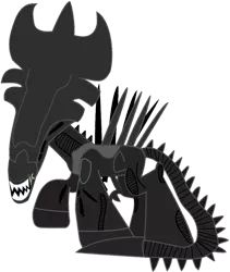 Size: 821x974 | Tagged: alien, alien (franchise), alien queen, artist:ejlightning007arts, crossover, derpibooru import, safe, simple background, transparent background, vector, xenomorph, xenomorph queen