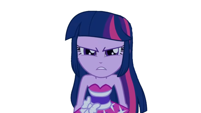 Size: 1280x720 | Tagged: safe, derpibooru import, edit, edited screencap, screencap, twilight sparkle, twilight sparkle (alicorn), alicorn, equestria girls, equestria girls (movie), angry, background removed, fall formal outfits, looking at you, photoshop, simple background, solo, transparent background