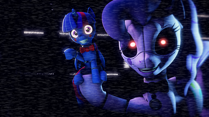 Size: 1280x720 | Tagged: animatronic, artist:danj16, crossover, danjacobson, derpibooru import, five nights at freddy's, five nights at pinkie's, pinkie pie, safe, twilight sparkle