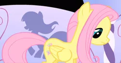 Size: 1310x686 | Tagged: safe, derpibooru import, screencap, fluttershy, pegasus, pony, green isn't your color, cropped, female, mare, solo