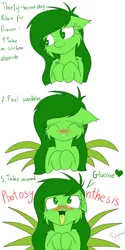 Size: 3000x6000 | Tagged: suggestive, artist:fajnyziomal, derpibooru import, oc, oc:świstek, unofficial characters only, original species, pegasus, plant pony, pony, comic:świstek, ahegao, blushing, cheek fluff, comic, curly eyelashes, eyes closed, floppy ears, lip bite, monster mare, neck fluff, open mouth, photosynthesis, plant, shoulder fluff, solo, spread wings, tongue out, wingboner, wings
