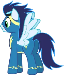 Size: 5096x6000 | Tagged: safe, artist:chainchomp2, derpibooru import, soarin', pegasus, pony, secrets and pies, .svg available, absurd resolution, clothes, goggles, male, simple background, solo, stallion, transparent background, uniform, vector, wonderbolts uniform