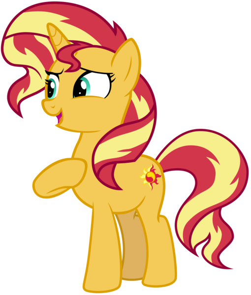 Size: 7775x9146 | Tagged: safe, artist:famousmari5, derpibooru import, sunset shimmer, pony, unicorn, equestria girls, equestria girls series, spring breakdown, spoiler:eqg series (season 2), absurd resolution, female, mare, simple background, smiling, solo, transparent background, vector