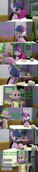 Size: 1920x8640 | Tagged: safe, artist:papadragon69, derpibooru import, spike, twilight sparkle, twilight sparkle (alicorn), alicorn, dragon, pony, comic:spike's cyosa, 3d, armpits, choice, comic, cyoa, desk, doubt, implied flurry heart, implied princess cadance, implied shining armor, implied tutoring, older, older spike, scroll, source filmmaker, teenage spike, teenager, winged spike