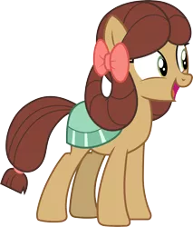 Size: 3000x3528 | Tagged: safe, artist:cloudyglow, derpibooru import, yona, ponified, earth pony, pony, she's all yak, .ai available, cute, female, high res, mare, open mouth, pony yona, simple background, solo, species swap, transparent background, vector, yonadorable