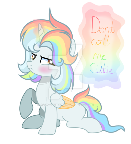 Size: 600x660 | Tagged: safe, artist:lazuli, artist:thesmall-artist, derpibooru import, oc, oc:water star, alicorn, pony, base used, deviantart watermark, i'm not cute, magic, male, obtrusive watermark, simple background, solo, stallion, transparent background, watermark