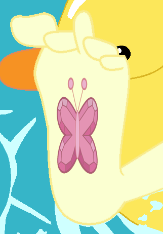 Size: 322x462 | Tagged: safe, derpibooru import, edit, edited screencap, editor:sonic ranger, screencap, fluttershy, equestria girls, equestria girls series, i'm on a yacht, spoiler:eqg series (season 2), barefoot, cropped, element of kindness, feet, flutterfeet, foot focus, soles, solo, tattoo, wiggling toes