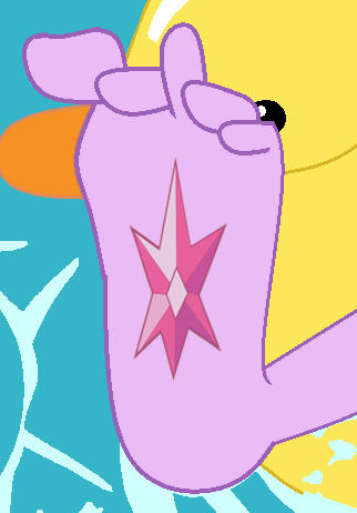 Size: 322x462 | Tagged: safe, derpibooru import, edit, editor:sonic ranger, sci-twi, twilight sparkle, equestria girls, equestria girls series, i'm on a yacht, spoiler:eqg series (season 2), barefoot, cropped, element of magic, feet, foot focus, soles, solo, tattoo, wiggling toes