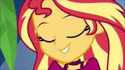 Size: 1920x1080 | Tagged: safe, derpibooru import, edit, edited screencap, editor:someguy845, screencap, sound edit, sunset shimmer, equestria girls, equestria girls series, i'm on a yacht, spoiler:eqg series (season 2), animated, close-up, cute, dancing, eyes closed, female, music, shimmerbetes, singing, smiling, solo, sound, webm