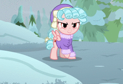 Size: 1028x706 | Tagged: safe, derpibooru import, screencap, cozy glow, rusty bucket, pegasus, pony, frenemies (episode), animated, clothes, cozy glow is best facemaker, cozybetes, crocodile tears, cropped, crying, cute, fake crying, female, filly, foal, golly, hat, manipulation, pure concentrated unfiltered evil of the utmost potency, pure unfiltered evil, sound, webm, winter outfit