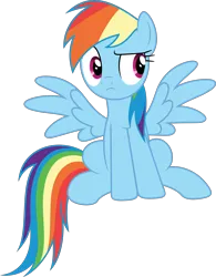 Size: 3000x3843 | Tagged: safe, artist:dashiesparkle, derpibooru import, rainbow dash, pegasus, pony, daring done?, .svg available, female, high res, mare, simple background, sitting, solo, transparent background, vector