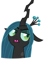 Size: 2197x2928 | Tagged: artist:sketchmcreations, changeling, changeling queen, derpibooru import, female, frenemies (episode), open mouth, queen chrysalis, safe, simple background, transparent background, unamused, vector