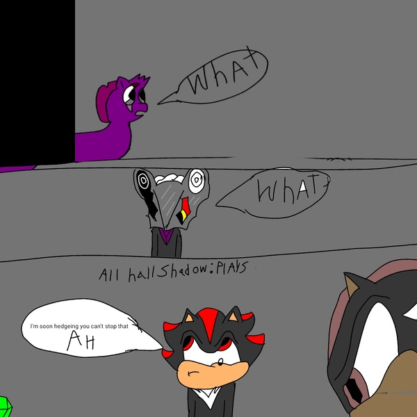 Size: 1000x1000 | Tagged: artist:mylittlebicks, comic:time of pony and animals, crossover, derpibooru import, edge, infinite (character), mephiles the dark, safe, shadow the hedgehog, sonic the hedgehog (series), tempest shadow