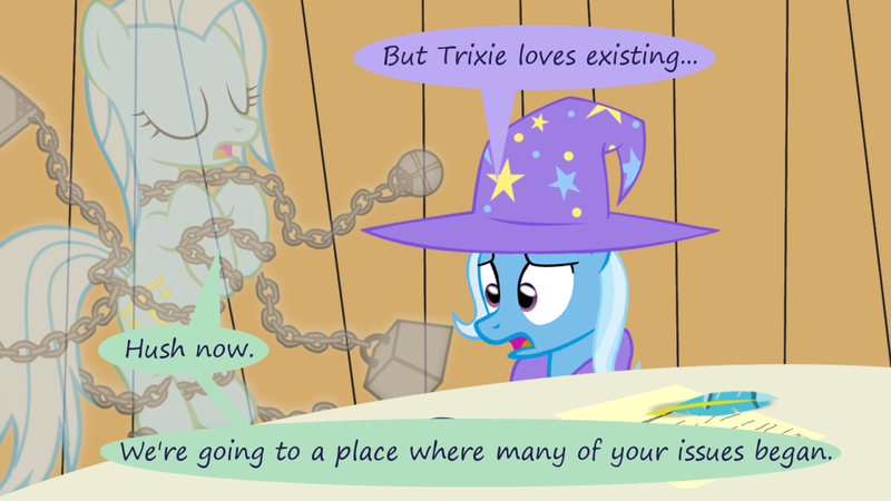 Size: 1280x720 | Tagged: safe, artist:evil-dec0y, derpibooru import, trixie, oc, pony, comic:trixie vs., comic:trixie vs. hearth's warming, comic