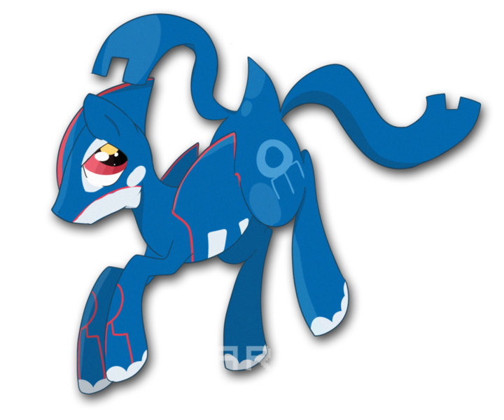 Size: 900x750 | Tagged: safe, artist:arituc, derpibooru import, ponified, kyogre, pony, pokémon