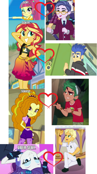 Size: 1092x1956 | Tagged: safe, derpibooru import, adagio dazzle, clayton potter, flash sentry, larry cooper, ragamuffin (equestria girls), rarity, sour sweet, sunset shimmer, timber spruce, dance magic, equestria girls, equestria girls (movie), equestria girls series, friendship games, legend of everfree, rainbow rocks, spring breakdown, the other side, spoiler:eqg series (season 2), spoiler:eqg specials, background human, camp everfree logo, camp everfree outfits, claytonsweet, crack shipping, female, flashimmer, male, rarimuffin, shipping, shipping domino, straight, timberdazzle