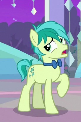 Size: 274x412 | Tagged: safe, derpibooru import, screencap, sandbar, earth pony, pony, she's all yak, bowtie, cropped, hooves, male, raised hoof, solo