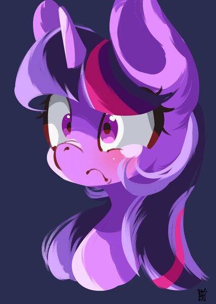 Size: 1099x1548 | Tagged: safe, artist:tohupo, derpibooru import, twilight sparkle, twilight sparkle (alicorn), alicorn, pony, crying, female, mare, solo