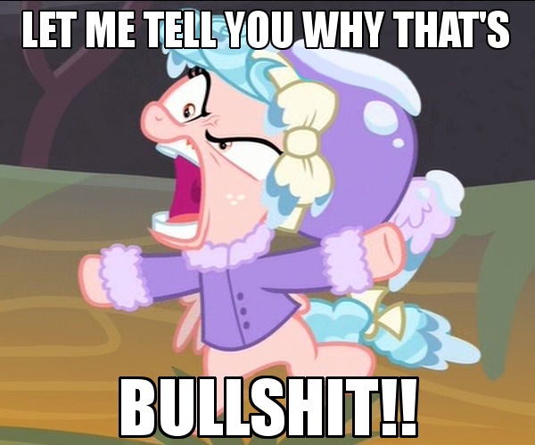 Size: 600x500 | Tagged: safe, derpibooru import, edit, edited screencap, screencap, cozy glow, pegasus, pony, frenemies (episode), angry, caption, clothes, cozy glow is best facemaker, cropped, cross-popping veins, faic, female, filly, foal, image macro, let me tell you why that's bullshit, reaction image, solo, text, vein bulge, vulgar, winter outfit