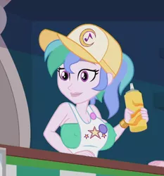 Size: 750x806 | Tagged: suggestive, alternate version, artist:wanderingeditor, derpibooru import, edit, edited screencap, screencap, summer solstice (character), equestria girls, equestria girls series, five lines you need to stand in, spoiler:eqg series (season 2), big breasts, breast edit, breasts, busty summer solstice, cleavage, cropped, erect nipples, female, look-alike, nipple outline, not celestia, sexy, solo, solo female, stupid sexy summer solstice