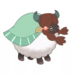 Size: 850x850 | Tagged: comparison, cute, derpibooru import, edit, editor:yellowpony, female, pokémon, pokemon sword and shield, safe, sheep, simple background, solo, speculation, standing, white background, windswept mane, wooloo, woolyona, yak, yona