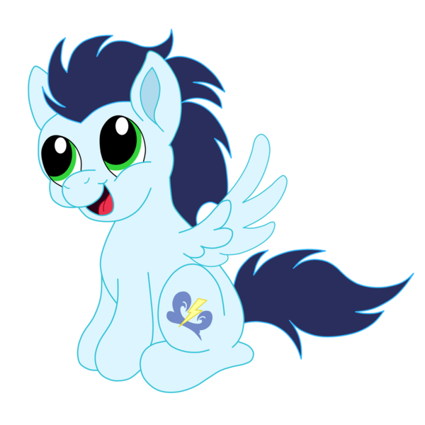 Size: 1024x1024 | Tagged: safe, artist:winter-shadow35, derpibooru import, soarin', pegasus, pony, cute, male, open mouth, simple background, sitting, soarinbetes, solo, stallion, transparent background