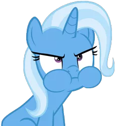 Size: 5164x5610 | Tagged: safe, artist:famousmari5, derpibooru import, trixie, pony, unicorn, student counsel, :i, angry, aweeg*, chewing, cute, diatrixes, eating, female, frown, glare, madorable, mare, puffy cheeks, simple background, solo, transparent background, vector