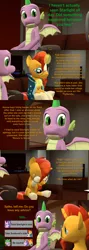 Size: 1920x5400 | Tagged: 3d, artist:papadragon69, choice, comic, comic book, comic:spike's cyosa, crystal empire, cyoa, derpibooru import, dragon, older, older spike, safe, source filmmaker, spike, starlight glimmer, sunburst, teenager, teenage spike, winged spike