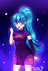 Size: 1000x1500 | Tagged: safe, artist:melliedraws, derpibooru import, sonata dusk, equestria girls, equestria girls series, find the magic, spoiler:eqg series (season 2), blushing, clothes, cute, dress, female, food, human coloration, solo, sonataco, taco, taco dress, that girl sure loves tacos, that siren sure does love tacos