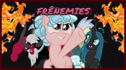 Size: 640x359 | Tagged: artist:olquifo, centaur, changeling, changeling queen, cozy glow, derpibooru import, female, frenemies (episode), lord tirek, queen chrysalis, safe