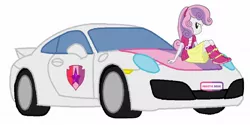 Size: 1080x540 | Tagged: safe, artist:irfanfitri, derpibooru import, sweetie belle, equestria girls, 1000 hours in ms paint, car, cutie mark, porsche, porsche 911, the cmc's cutie marks