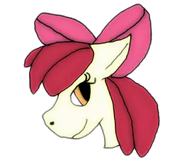 Size: 776x700 | Tagged: safe, artist:goldentigeress14, derpibooru import, apple bloom, earth pony, pony, apple bloom's bow, bow, hair bow, simple background, solo, transparent background