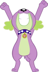 Size: 3548x5298 | Tagged: safe, artist:red4567, derpibooru import, spike, spike the regular dog, dog, equestria girls, equestria girls series, wake up!, spoiler:choose your own ending (season 2), spoiler:eqg series (season 2), bipedal, male, paws, puppy, simple background, spike's dog collar, transparent background, vector, wake up!: pinkie pie