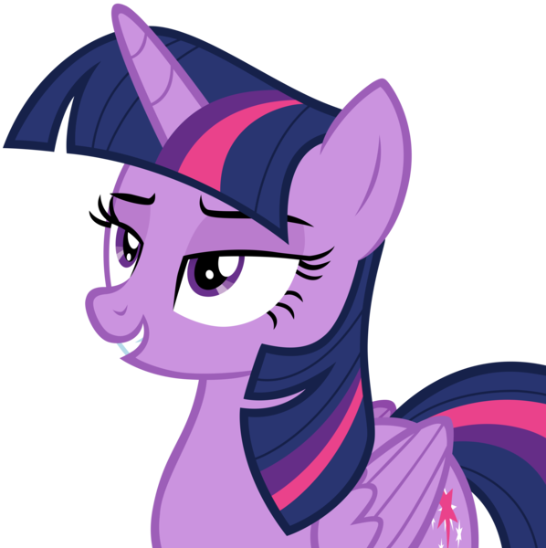 Size: 6662x6679 | Tagged: safe, artist:andoanimalia, derpibooru import, twilight sparkle, twilight sparkle (alicorn), alicorn, pony, sparkle's seven, absurd resolution, cocky, female, lidded eyes, mare, simple background, solo, transparent background, vector