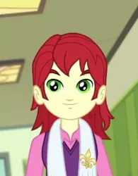 Size: 244x313 | Tagged: safe, derpibooru import, screencap, nolan north, equestria girls, equestria girls series, run to break free, spoiler:eqg series (season 2), background human, clothes, cropped, cute, male, scarf, smiling