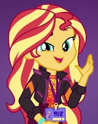 Size: 535x677 | Tagged: safe, derpibooru import, screencap, sunset shimmer, equestria girls, equestria girls series, how to backstage, spoiler:eqg series (season 2), cropped, solo