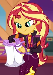 Size: 452x640 | Tagged: safe, derpibooru import, screencap, sunset shimmer, equestria girls, equestria girls series, how to backstage, spoiler:eqg series (season 2), cropped, female, solo