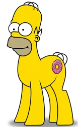 Size: 4021x6495 | Tagged: safe, derpibooru import, ponified, earth pony, pony, abomination, crossover, cursed image, every day we stray further from god's light, god is dead, homer simpson, my eyes, nightmare fuel, oh god no, shitposting, simple background, solo, the simpsons, transparent background, vector, wat, what has magic done, what has science done