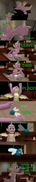 Size: 1920x9720 | Tagged: 3d, artist:papadragon69, clock, comic, comic:spike's cyosa, crystal empire, cyoa, derpibooru import, disguise, disguised changeling, dragon, fight, male, musical instrument, older, older spike, parasprite, piano, pounce, punch, queen chrysalis, safe, source filmmaker, spike, teenager, teenage spike, tired, winged spike