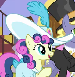 Size: 703x713 | Tagged: safe, derpibooru import, screencap, bon bon, sweetie drops, pony, princess spike (episode), bonabelle bonette, cropped