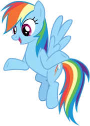 Size: 5914x8204 | Tagged: safe, artist:andoanimalia, derpibooru import, rainbow dash, pegasus, pony, it ain't easy being breezies, absurd resolution, female, flying, mare, open mouth, simple background, solo, transparent background, underhoof, vector