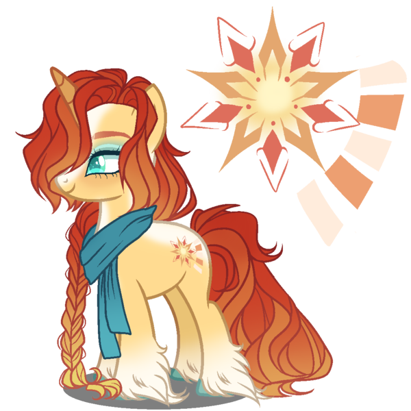 Size: 1100x1100 | Tagged: safe, artist:gihhbloonde, artist:meimisuki, derpibooru import, oc, unofficial characters only, pony, unicorn, adoptable, base used, blaze (coat marking), braid, clothes, eyeshadow, female, makeup, mare, markings, offspring, parent:sunburst, parent:sunset shimmer, parents:shimmerburst, scarf, simple background, socks (coat marking), solo, transparent background, unshorn fetlocks