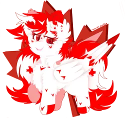 Size: 1800x1700 | Tagged: safe, artist:vanillaswirl6, derpibooru import, pony, canada, canada day, simple background, solo, transparent background, vanillaswirl6's nation ponies