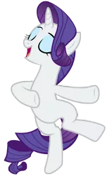 Size: 7000x11500 | Tagged: safe, artist:tardifice, derpibooru import, rarity, pony, unicorn, she's all yak, absurd resolution, bipedal, eyes closed, hoof on belly, open mouth, simple background, solo, standing, standing on one leg, transparent background, vector